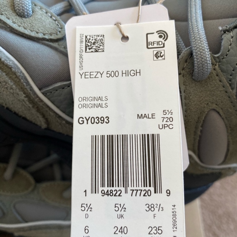 Yeezy 500 High “Mist” - Picture 2 of 4